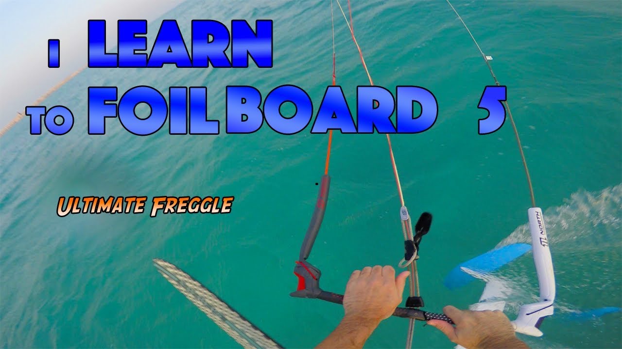 I Learn to Foil Board 5 – And Wipe Out Lots! – Hydrofoil Kiteboarding