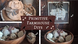 Rustic Farmhouse Home Decor DIYs | Handmade Primitive Pig Crafts | Cute, Easy, and Budget Friendly!