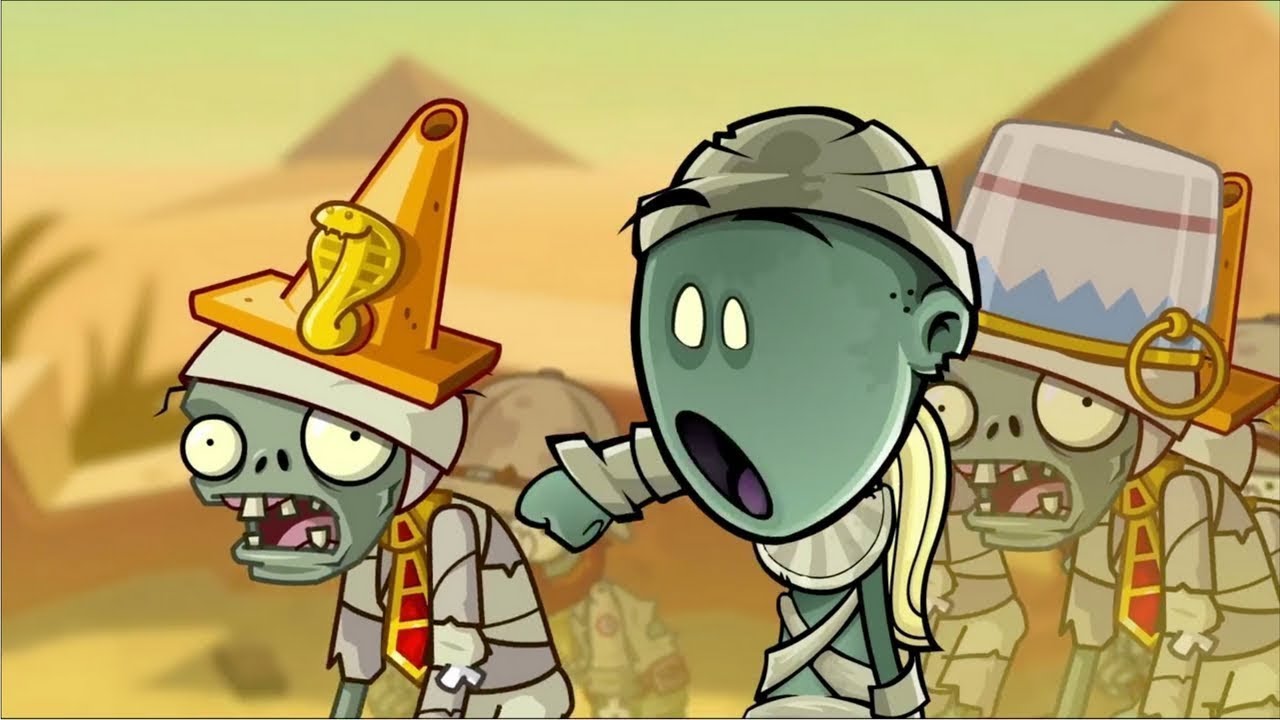 plants vs zombies 2 conehead mummy