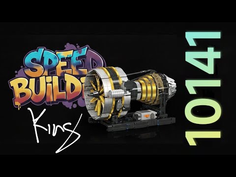 Конструктор авіаційний двигун Motorised Turbine Engine Mould King моторизований, 2256 деталей, для дітей від 10 років та дорослих, видео 1