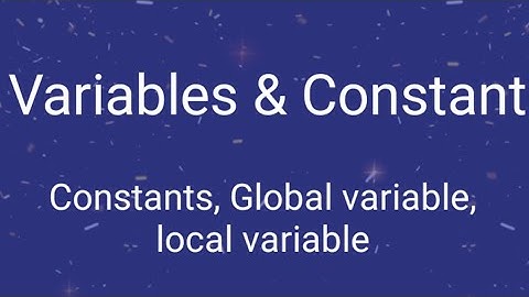 Variables and Constant in php in Hindi /Urdu (constant, global variable, local variable)