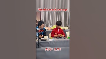 VC: @cuberootme 3.91 WORLD RECORD avg by Yiheng Wang| SUB 4 AO5 #yihengwang #worldrecord