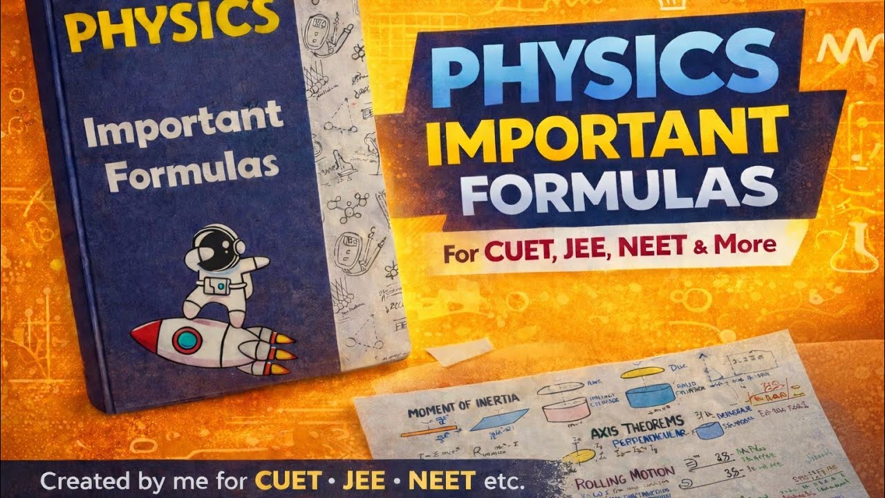 Physics Important formulas for Cuet ,JEE & NEET |