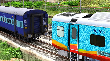 ICF BLUE Coupling LHB HUMSAFAR Coach | BUMPY RAILROAD | Train Simulator | Railworks | NTG GAMING