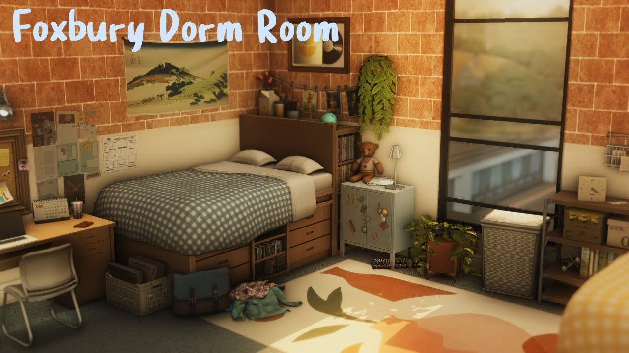 Furnishing a Foxbury Dorm in the Sims 4 |Part 1 Longplay|
