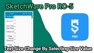 How To Create Text Size Selection Spinner In SketchWare Easily|Basic Tutorial|Androidbulb