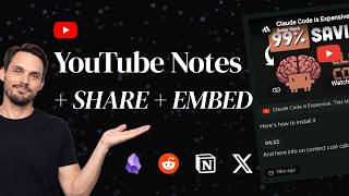 How to take YouTube notes you can share or embed anywhere