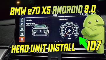 Android 10.25 inch head unit in a BMW X5M E70 with ID7 Menu
