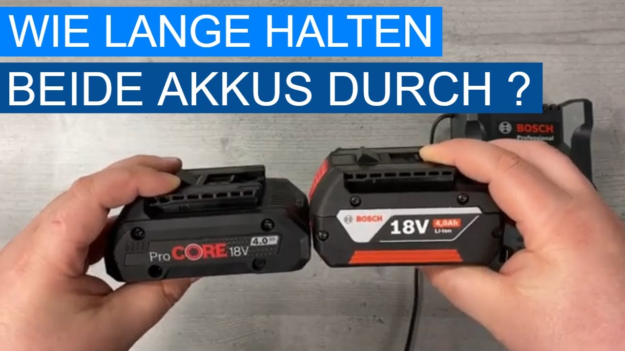 Hält der ProCore 18V Akku von Bosch 