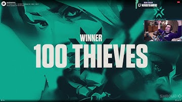 Shroud reacts to 100T win over XSET | Valorant Highlights