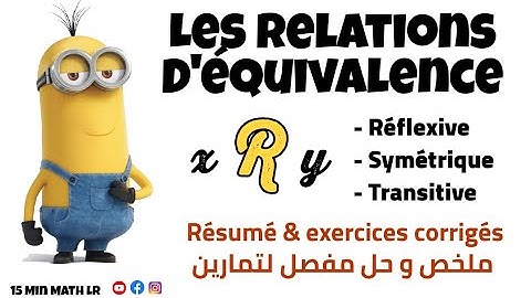 (TD)  Exercices corrigés - 1 : les relations d