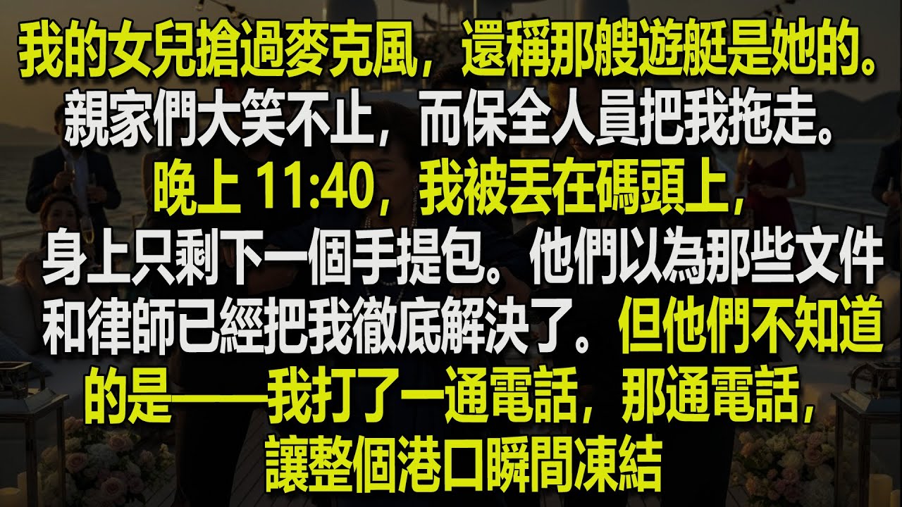 女兒為了她的親家，把我趕下了屬於我自己的遊艇。接下來我做的事，讓他們全都說不出話來…… ⛵😶‍🌫️