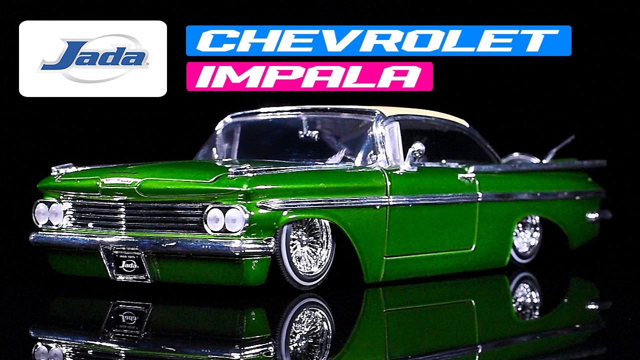 1959 Chevrolet Impala Lowrider Green Metallic with Cream Top and
