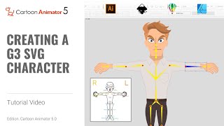 Creating a G3 SVG Character in Illustrator | Cartoon Animator 5 Tutorial screenshot 5