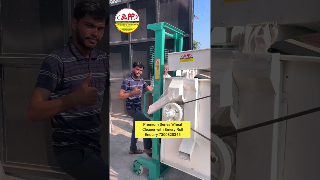 Premium Wheat Cleaning Machine with Emery Roll #attachakki