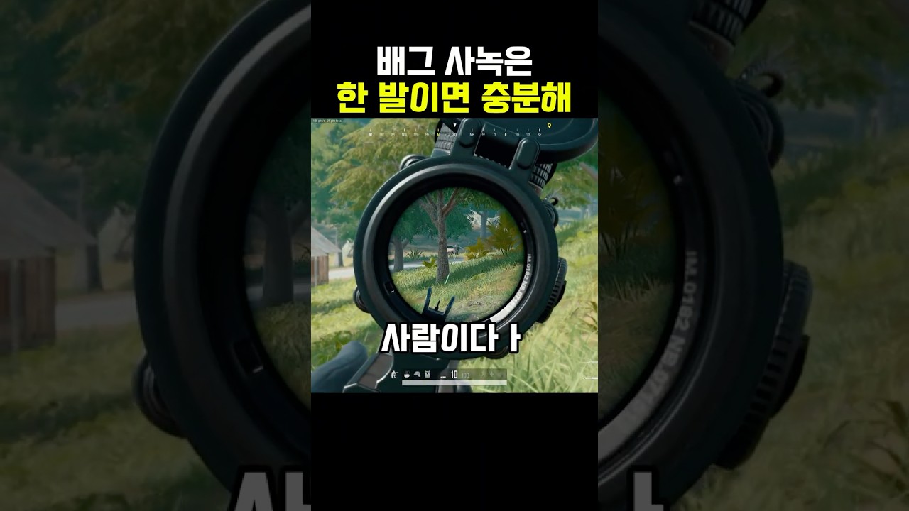 배그 사녹은 한 발이면 충분해