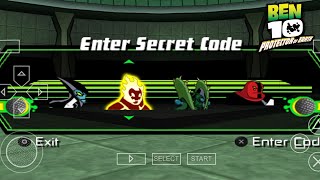 جميع الأكواد السرية في لعبة Ben 10 protector of Earth screenshot 4
