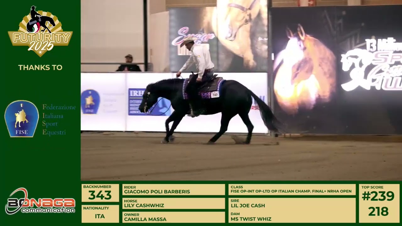 Futurity 2025 - GIACOMO POLI BARBERIS & LILY CASHWHIZ score 216,5
