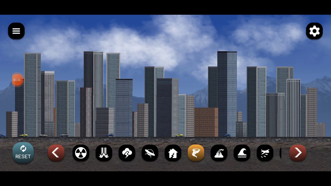 city smash volcano 🌋 And super wind🍃