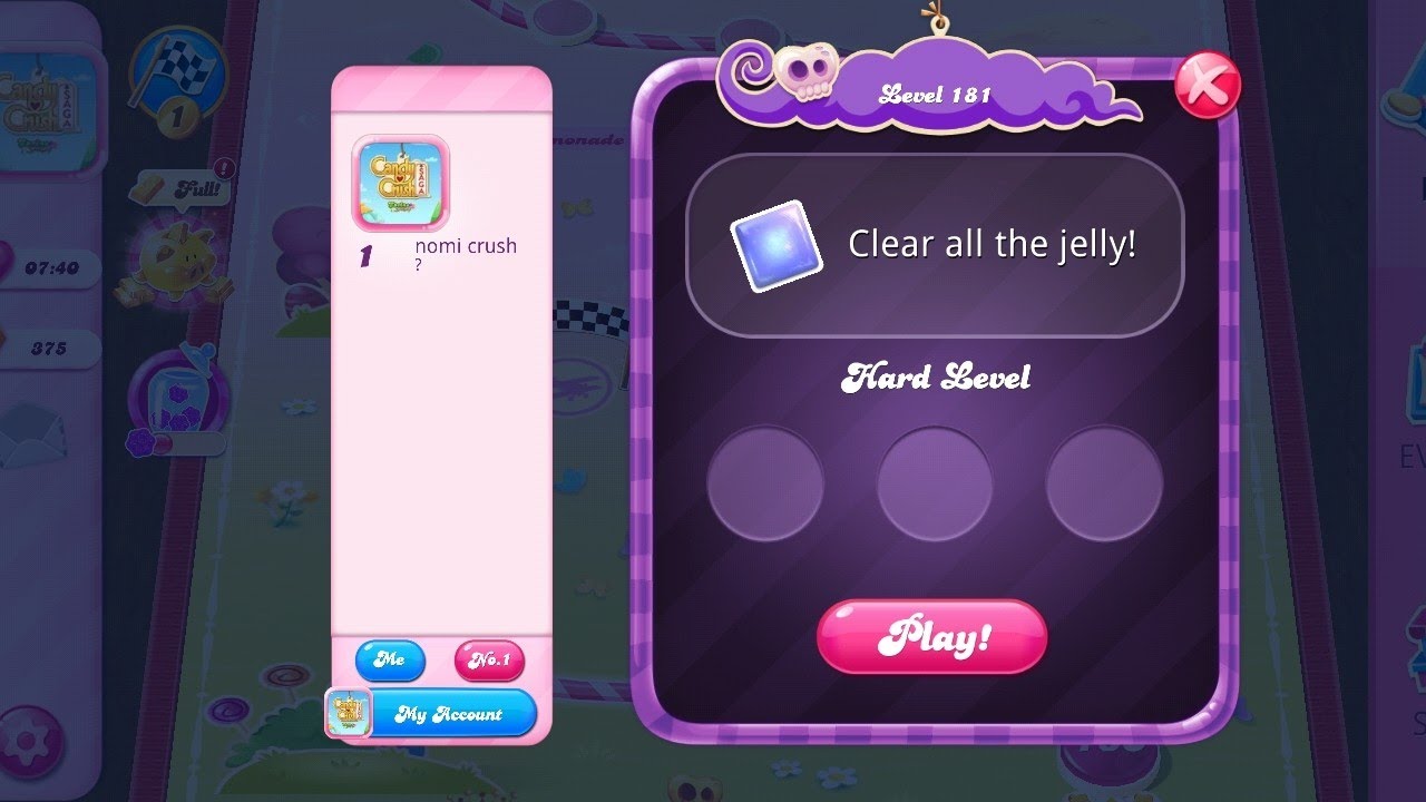Level 181 Candy Crush Saga How To Beat Level 181!! Candy Crush