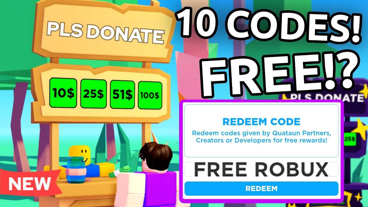 NEW* ALL WORKING CODES FOR PLS DONATE IN 2023! ROBLOX PLS DONATE CODES, Real-Time  Video View Count