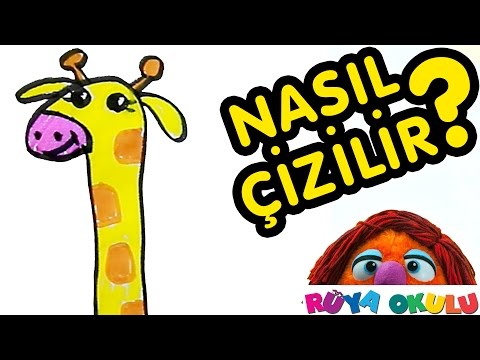 Nasıl Çizilir? - Zürafa - Çocuklar İçin Resim Çizme - RÜYA OKULU