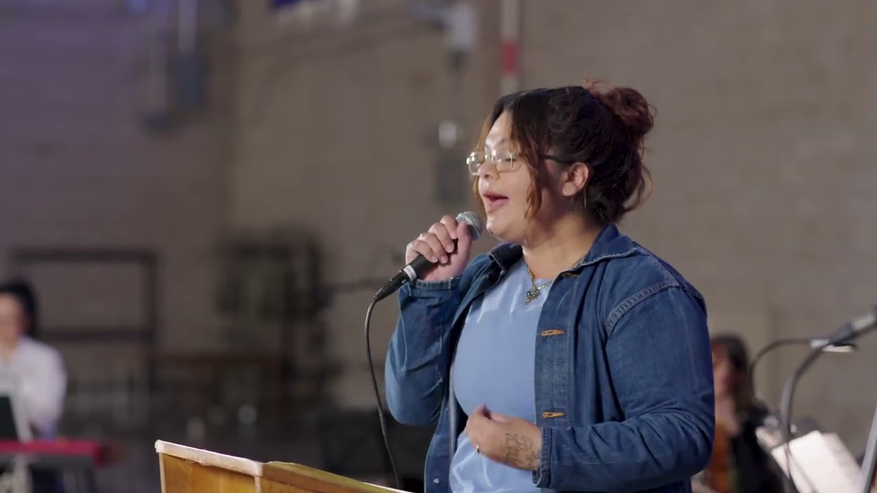 Mayra Rangel reading her Untitled Poem