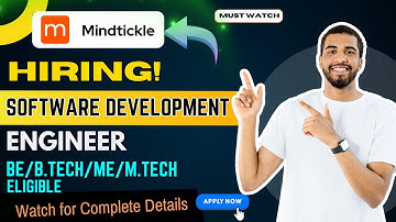 Mindtickle is hiring for Software Development Engineers || Apply Now