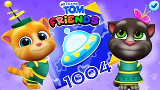 My Talking Tom Friends. Day 1004 New Space Update. Unlock Starry Dress + Spiral Antenna