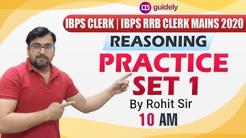 Reasoning Practice Set | IBPS CLERK | IBPS RRB CLERK Mains 2020 | by Rohit Sir