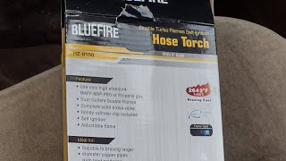 Bluefire Hz8150 Double Heads Swirl Flame Selfignition Hosed Turbo Torch Mapp Mappro
