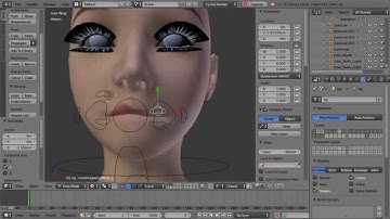 Blender 3D Face Rig - Mouth Controls