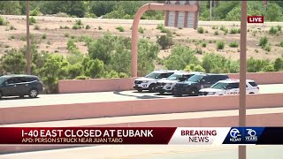 I-40 closed in Albuquerque due to pedestrian crash
