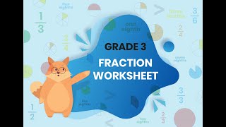 Grade 3 Fractions - Worksheet solution