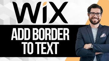 How to Add Border to Text in Wix