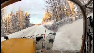 Snow Plow Ride Along on BC Highway 37
