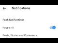 how to pause Instagram notifications #viral