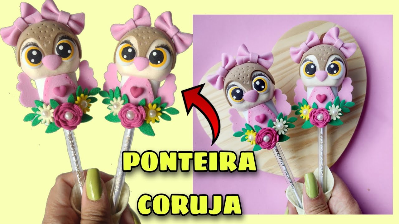 Como fazer Ponteira de coruja decorada com eva| lembrancinha para o Dia dos professores