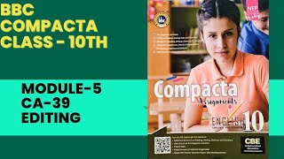 BBC Class10 Module -5|CA-39 Editing-Error correction|Solved