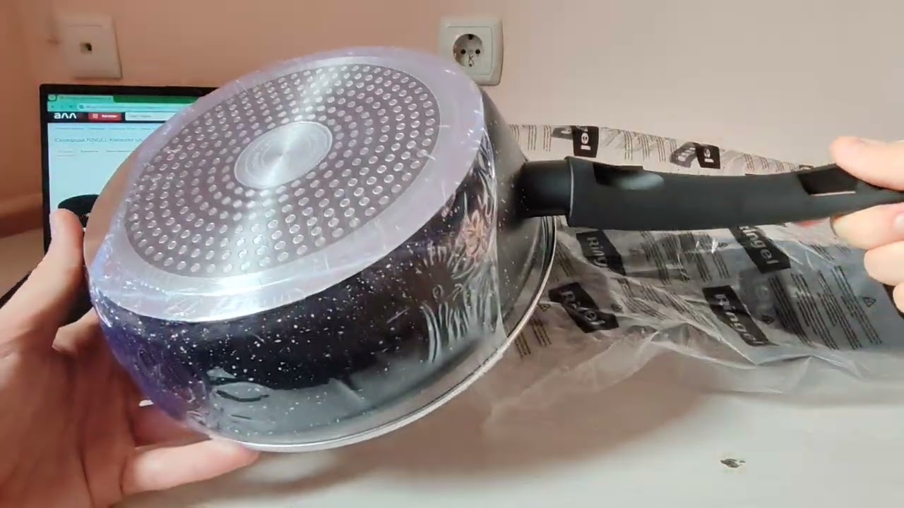 Сковорода RINGEL Koriander глибока 24 см з кришкою (RG-1107-24). Розпаковка товару придбаного в АЛЛО