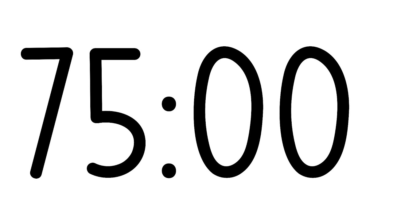 75:00 Classroom Countdown Timer - YouTube