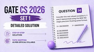 GATE 2026 CS SET 1 | Question 36 | Digital Logic | IEEE 754 single precision floating-point format