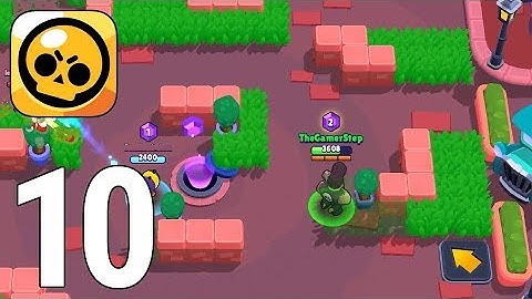 Brawl Stars Gameplay Walkthrough Part 10 - Gem Grab Escape Velocity Map [iOS/Android Games]