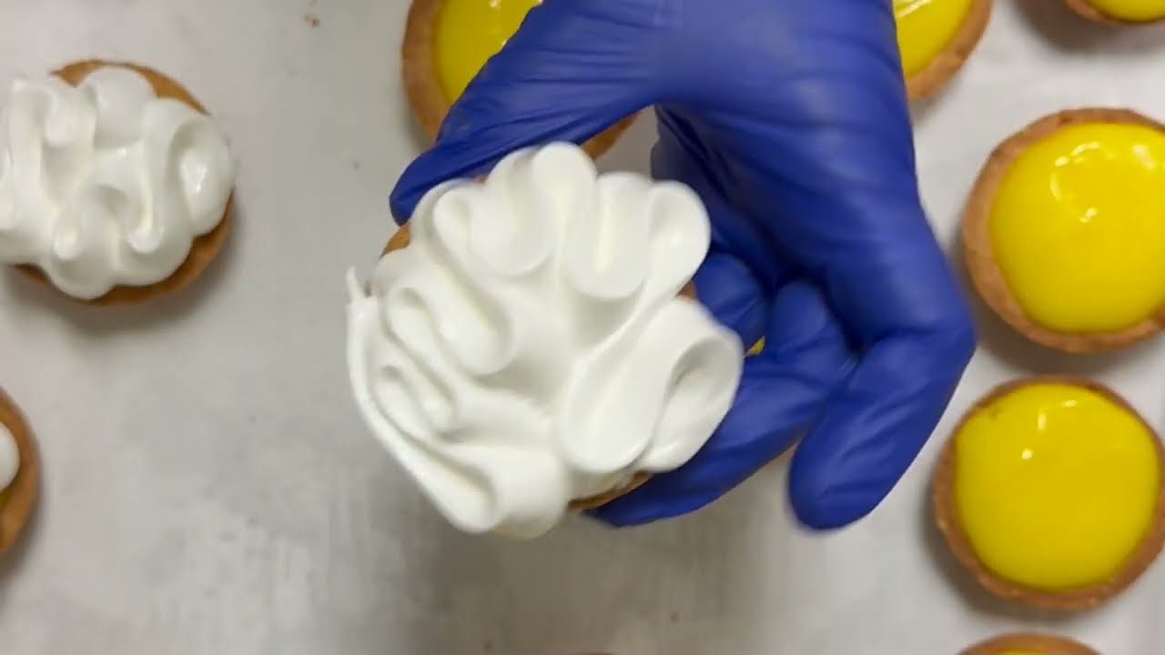 Pastry Chef Bakes Lemon Meringue Tart