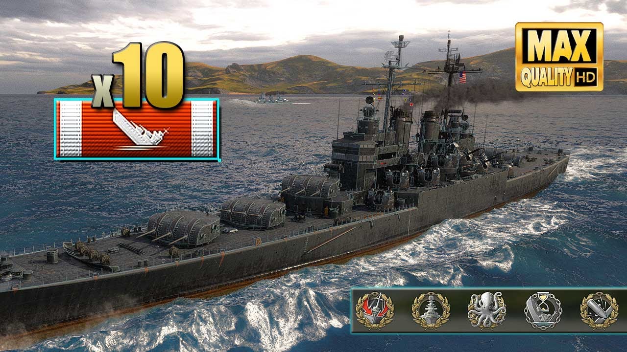 Джексонвилл: на карте Hotspot - World of Warships уничтожено 10 кораблей