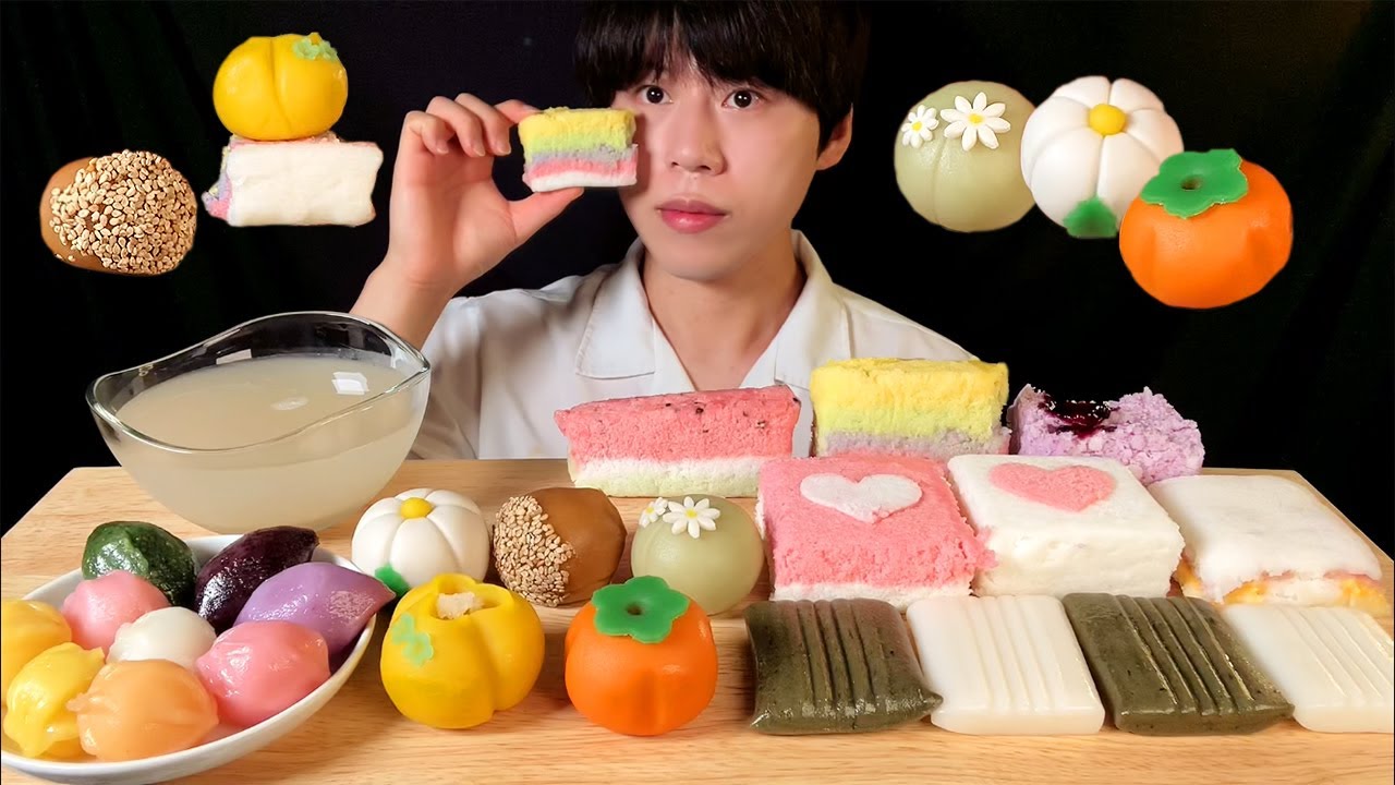 SUB)떡 & 앙금 먹방 ASMR 🍡각종 떡이랑 앙금이랑 같이 먹으면 ㄹㅇ 꿀맛…! Rice cake MUKBANG もち