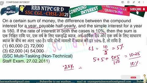 On a certain sum of money, the difference between the compound interest for a year