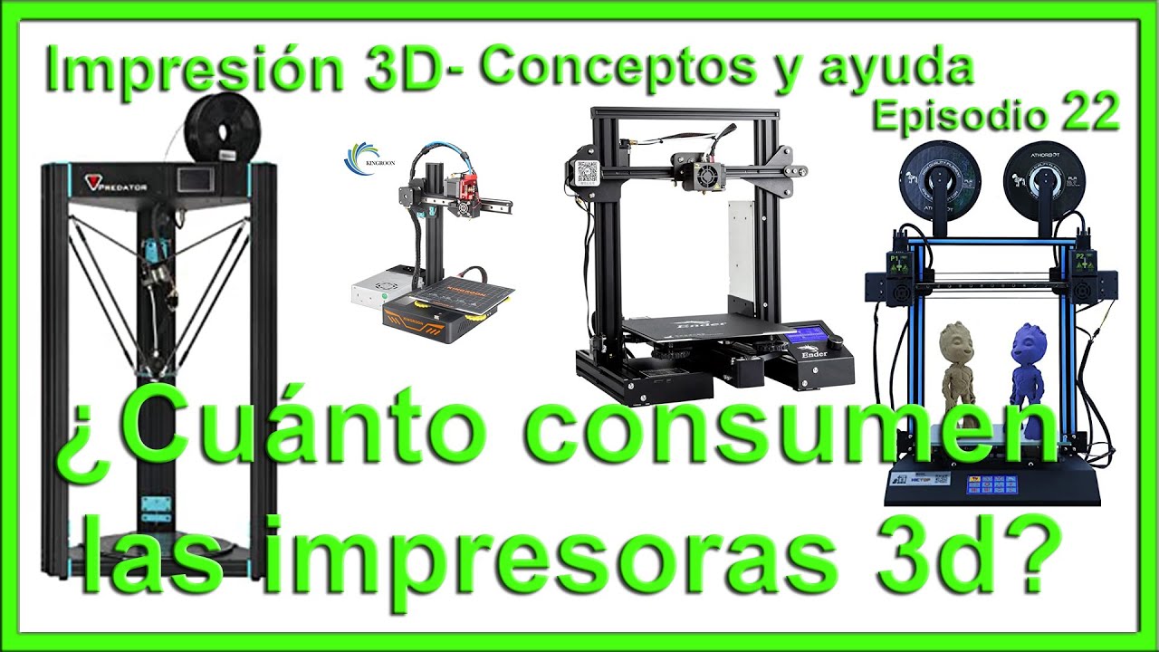 ¿Cuánto consumen las impresoras 3d? Conceptos
