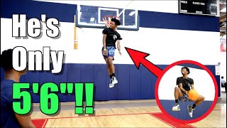 INSANE 5'6' Dunker Anthony Height! Close to 50 Inch Vertical!