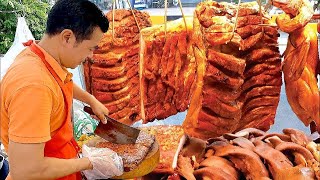 Super Yummy  BBQ Pork Crispy Belly, Braised Pork And Roast Ducks  Cambodian Street Food